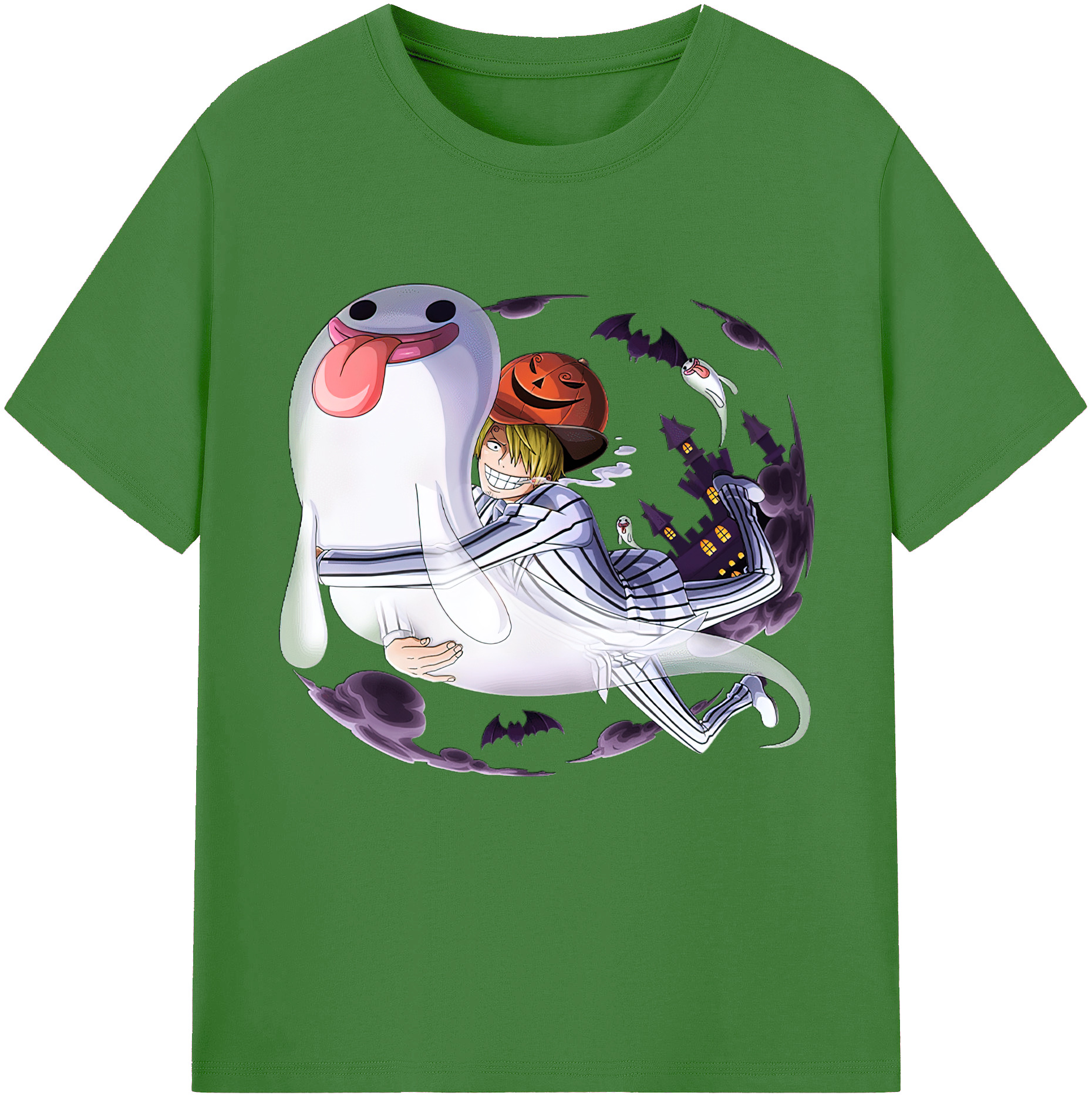 （画像用） ワンピース サンジ ONE PIECE Sanji レディースカジュアルプリントTシャツ（綿100％）